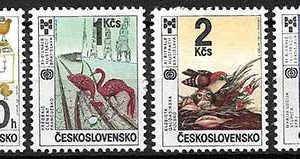 Serie de sellos Checoslovaquia ferrocarriles Nº 2732-5 (**)