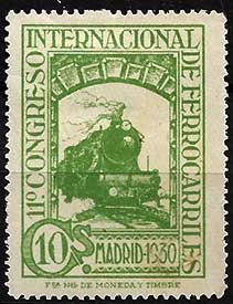 Serie de sellos España ferrocarriles Nº 0472 (*)