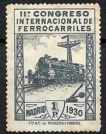 Serie de sellos España ferrocarriles Nº 0479 (*)