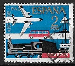 Serie de sellos España ferrocarriles Nº 1584 (o)