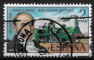 Serie de sellos España ferrocarriles Nº 2173 (o)