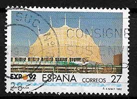 Serie de sellos España ferrocarriles Nº 3184 (o)