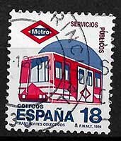 Serie de sellos España ferrocarriles Nº 3322 (o)