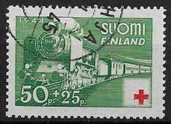 Serie de sellos Finlandia ferrocarriles Nº 0271 (o)