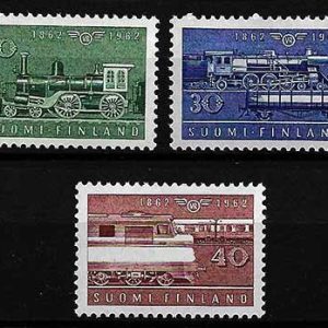 Serie de sellos Estonia ferrocarriles Nº 0519-21 (**)