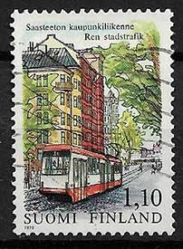 Serie de sellos Finlandia ferrocarriles Nº 0804 (o)