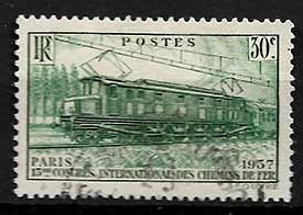 Serie de sellos Francia ferrocarriles Nº 0339 (o)
