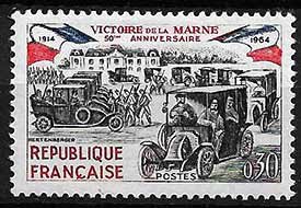 Serie de sellos Francia ferrocarriles Nº 1429 (**)
