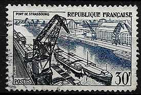 Serie de sellos Francia ferrocarriles Nº 1080 (o)