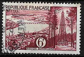 Serie de sellos Francia ferrocarriles Nº 1036 (o)