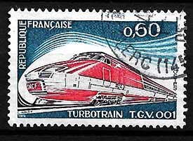 Serie de sellos Francia ferrocarriles Nº 1802 (o)