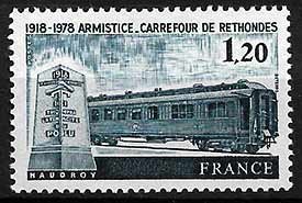 Serie de sellos Francia ferrocarriles Nº 2022 (**)