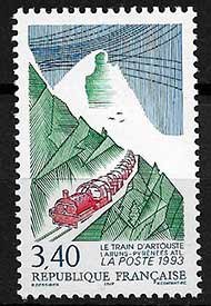 Serie de sellos Francia ferrocarriles Nº 2816 (**)