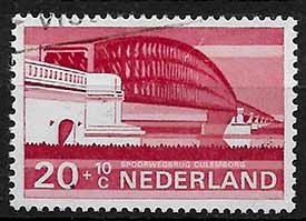 Serie de sellos Holanda ferrocarriles Nº 0868 (o)