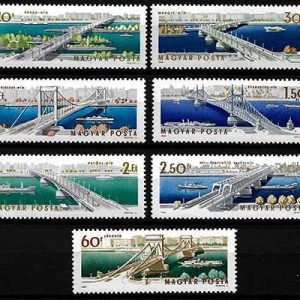 Serie de sellos Hungria ferrocarriles Nº 1683-89 (**)