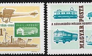 Serie de sellos Hungria ferrocarriles Nº 1824-5 (**)