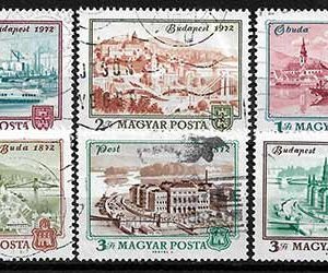 Serie de sellos Hungria ferrocarriles Nº 2265-70 (o)