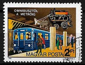 Serie de sellos Hungria ferrocarriles Nº 2829 (o)