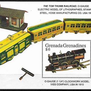 Serie de sellos Grenada Grenadines ferrocarriles Nº HB 247 (**)
