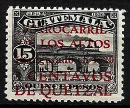 Serie de sellos Guatemala ferrocarriles Nº 0254 (**)