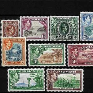 Serie de sellos Jamaica ferrocarriles Nº 0123-35 (**)
