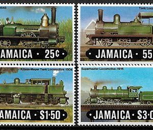 Serie de sellos Jamaica ferrocarriles Nº 0608-11 (**)