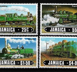 Serie de sellos Jamaica ferrocarriles Nº 0628-31 (**)