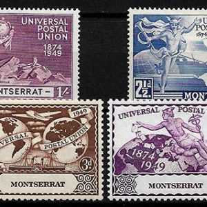 Serie de sellos Monserrat ferrocarriles Nº 0110-13 (**)