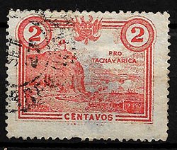 Serie de sellos Perú (Tacna y Arica) ferrocarriles Nº 0229 (o)