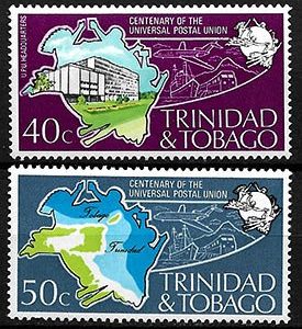 Serie de sellos Trinidad y Tobago ferrocarriles Nº 0332-33 (**)