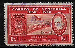 Serie de sellos Venezuela ferrocarriles Nº A682 (o)