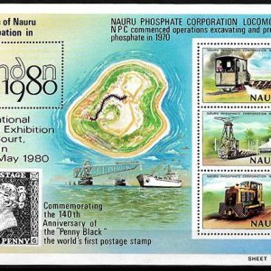 Serie de sellos Nauru ferrocarriles Nº HB3 (**)