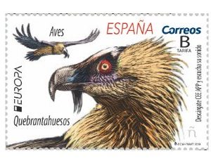 5314. Sello Aves. Quebrantahuesos