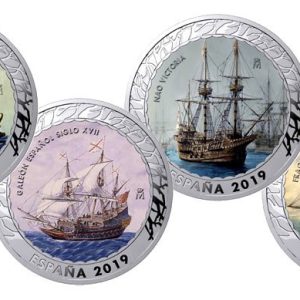 Año 2019. Moneda 1,5 € Hª Navegacion. (4 Val) Nickel. 4ª Entrega