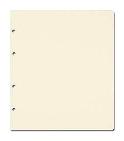 CARTULINA Blanca SEPARADORA para Álbum NUMIS. Paq. 100