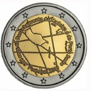 Moneda 2 euros de Portugal 2019 Descubrimiento de Madeira