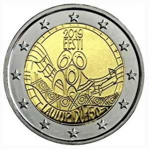 Moneda 2 euros de Estonia 2019 Festival de la Canción