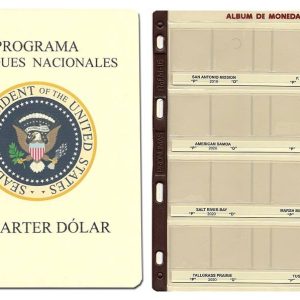 Juego – 7 Hojas Monedas Pronumas – Estados Norteamericanos