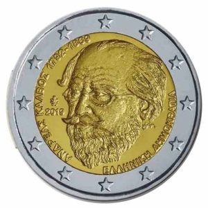 Moneda 2 euros de Grecia 2019 Andreas Kalvos