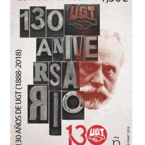 5330. Sello 130 Años UGT 2019