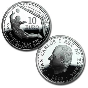 Año 2003. Moneda 10 Euros. FIFA Alemania 2006