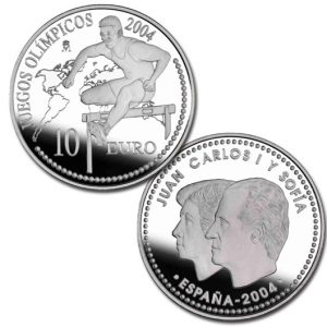 Año 2004. Moneda 10 euros. JJOO Atenas