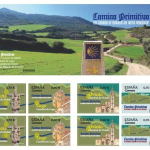 5335/38. Sello Caminos del Norte. Carné 2019