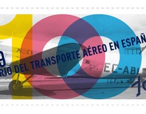 5339. Sello Centenario Transporte Aereo 2019