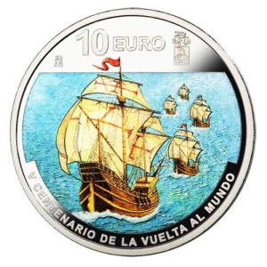 Año 2019. Moneda 10€ V Centenario Vuelta al Mundo 1ª