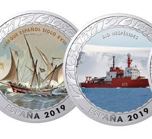 Año 2019. Moneda 1,5 € Hª Navegacion. (4 Val) Nickel. 5ª Entrega
