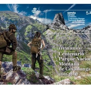 5345. Sello Parque Nacional Covadonga HB 2019