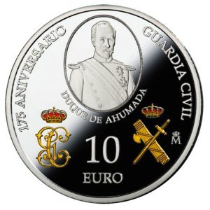 Año 2019. Moneda 10€ 175 Aniversario Guardia Civil