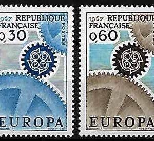 Serie sellos Francia 1521/22 (**)