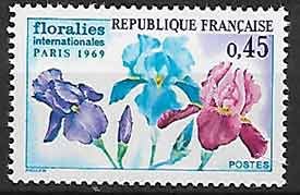 Serie sellos Francia 1597 (**)